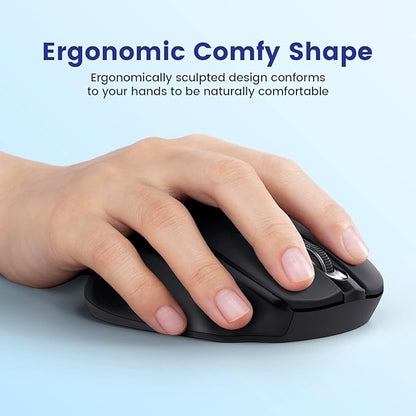 Wireless Mouse, D-09 Computer Mouse USB Cordless Mice