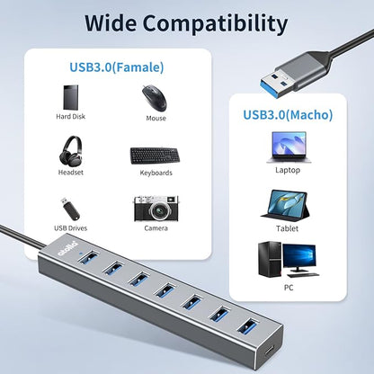 atolla Aluminum 7-Port USB 3.0 Hub