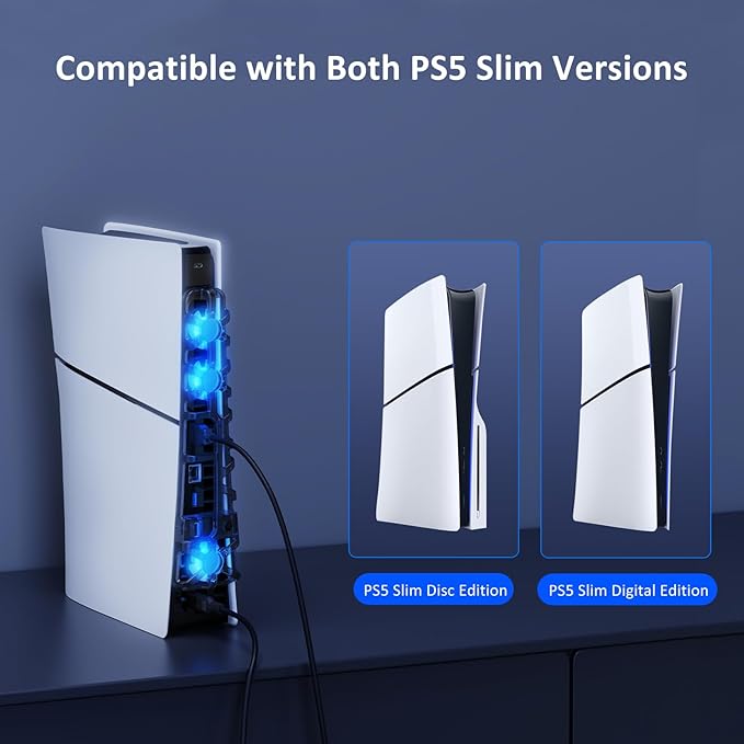 NexiGo PS5 Slim Silent Enhanced Cooling Fan