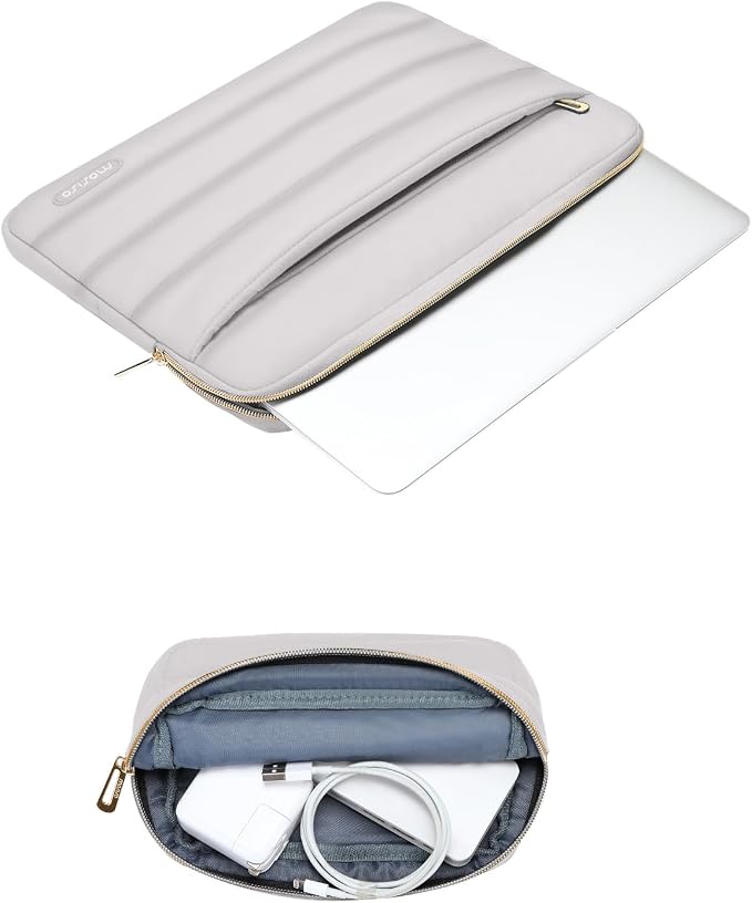 MOSISO 15-15.6 inch Laptop Case, 16 inch Puffy Laptop Sleeve Compatible