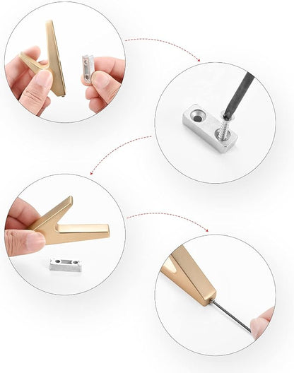 5 Pack Coat Hook, Wall Hooks, Coat Hooks Wall Mount, Metal Wall Hooks Holder