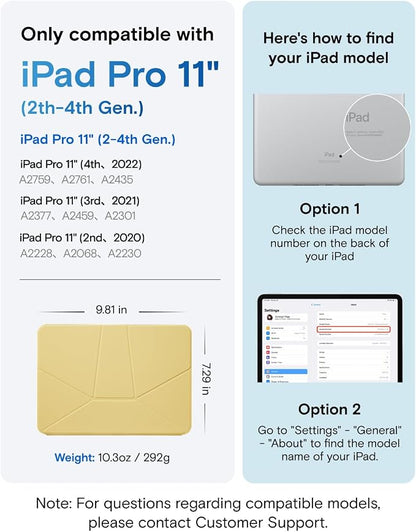 MOFT Dynamic Folio Case for iPad Pro 11-inch, Silm Magnetic Stand Case