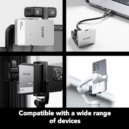 Lexar Professional Go Portable Hub, Four Type-C Ports, USB 3.2 Gen 2,