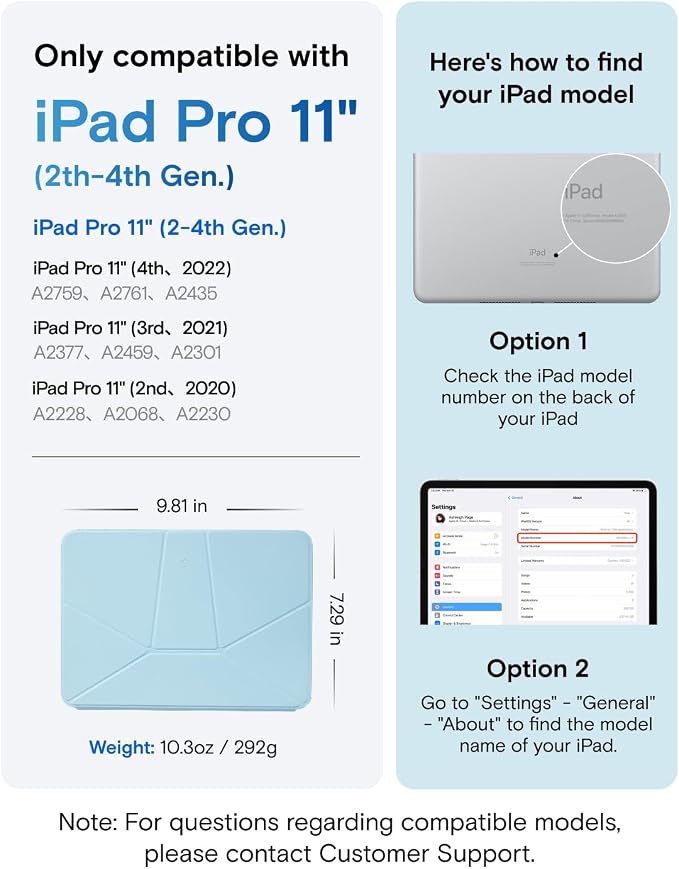 MOFT Dynamic Folio Case for iPad Pro 11-inch, Silm Magnetic Stand Case