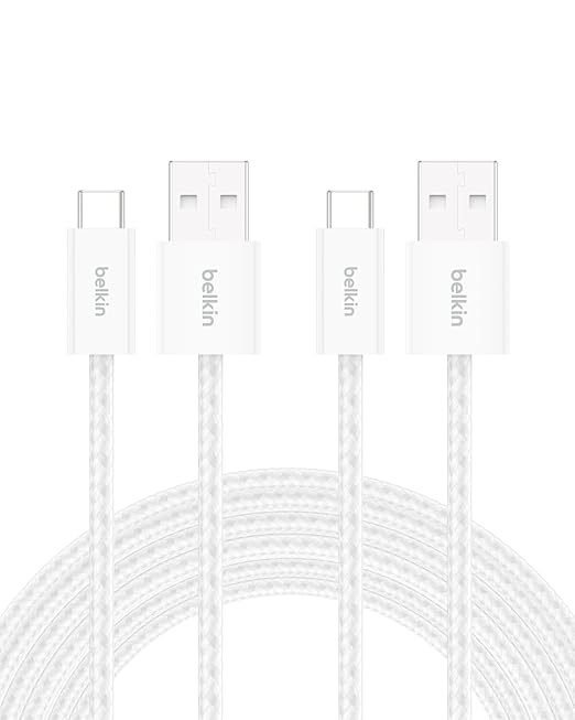 Belkin USB A to USB C Cable 2-Pack, 15W