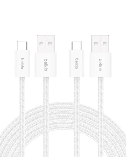 Belkin USB A to USB C Cable 2-Pack, 15W