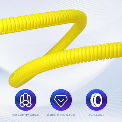 Split Wire Loom Tubing, 25ft Cord Protectors from Pets No Chew, Flexible Wire