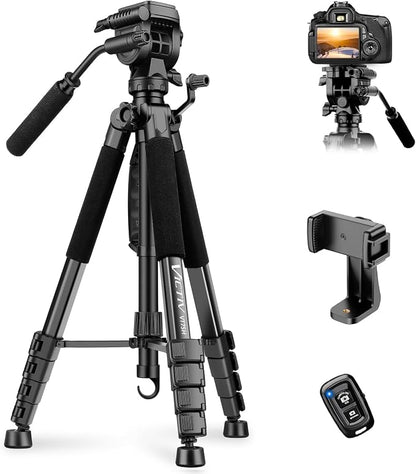 Camera Tripod, 75” Heavy Duty Tripod