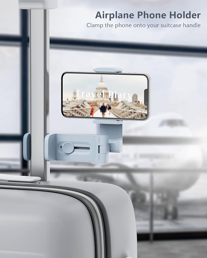 MiiKARE Airplane Travel Essentials Phone Holder, Universal Handsfree Phone Mount