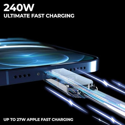 Rolling Square inCharge XS - 240W 4in1 Keyring Cable | Fast Charging & Data