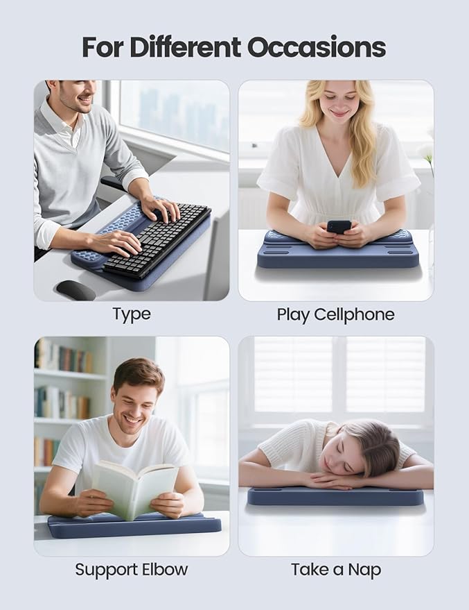 Vaydeer Wrist Rest with Keyboard Stand, Computer Wrist Support Pad, Ergonomic