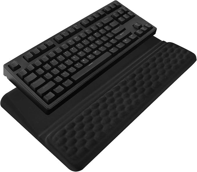 Computer Keyboard Stand with Wrist Rest, Ergonomic Tilted Keyboard Holder