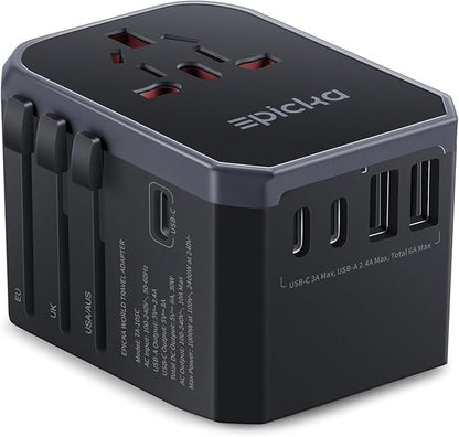 EPICKA Universal Travel Adapter, International Power Adapter