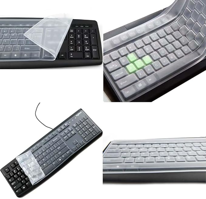 Ultra Thin Desktop PC Silicone Clear Keyboard Cover Skin Protector