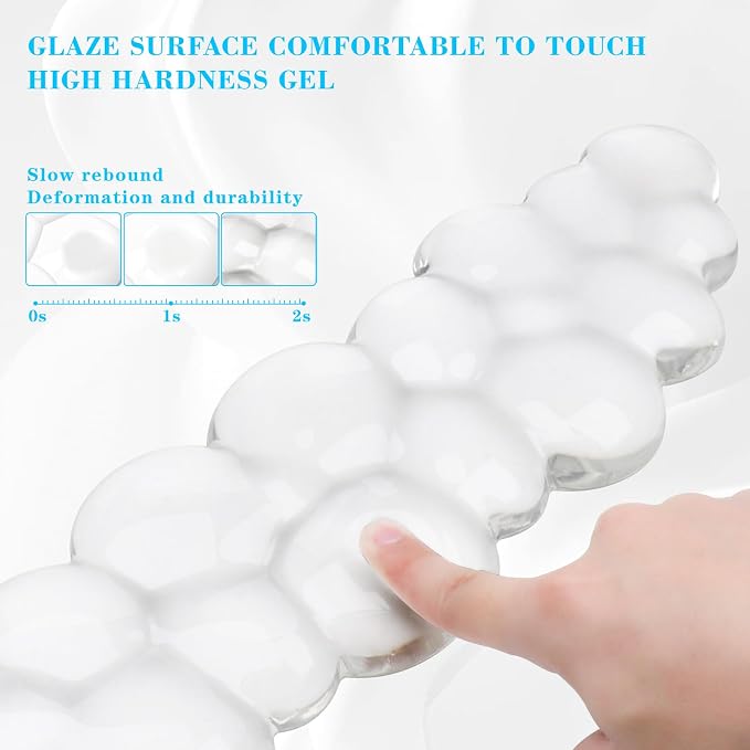 Gel Cloud Keyboard and Mouse Wrist Rest, Cute Wrist Support and Arm Support Rest