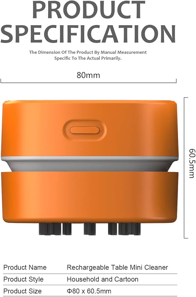 ODISTAR Desktop Vacuum Cleaner, Mini Table dust Sweeper Energy Saving