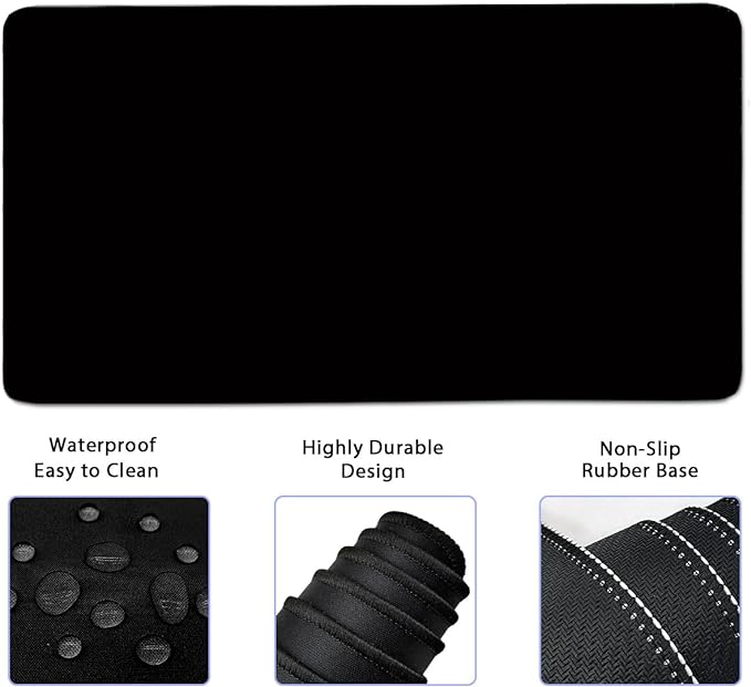 4-in-1 Large Gaming Mouse Pad, Keyboard Wrist Rest Pad & Wrist Support Mousepad