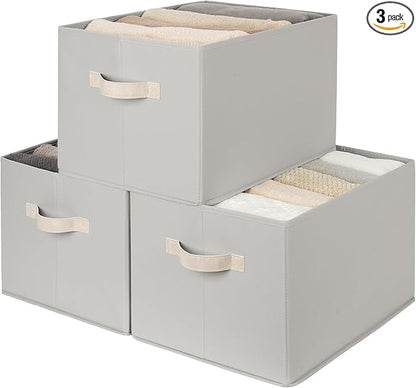 StorageWorks Storage Baskets for Shelves, Fabric Storage Bins, Closet