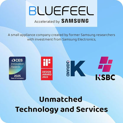 Bluefeel Portable Handheld Turbo Fan, 5-Speed Mini Personal Fan