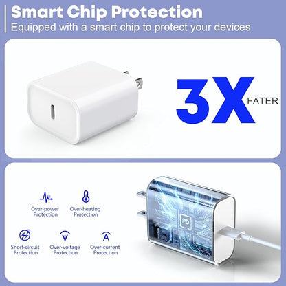Fast Charger for iPhone 16/15 Charger, 10FT Extra Long Fast Charging 3Pack