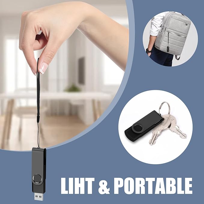 EASTBULL 8GB USB Flash Drive Bulk Thumb Drives 50 Pack