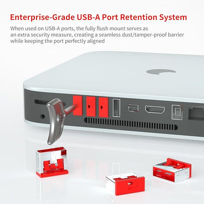 12PCS USB Metal Port Lock Blocker