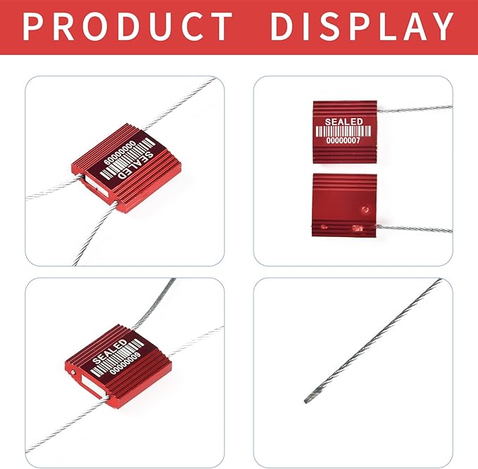 50 Red High Security Cable Seals