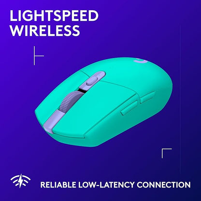 Logitech G305 Lightspeed Wireless Gaming Mouse, Mint + Yeti Orb RGB Gaming