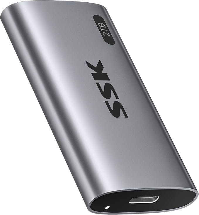SSK 2TB SSD External Hard Drive, Portable SSD Up to 550MB/s Fast Solid State