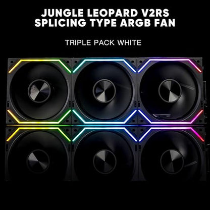 Jungle Leopard Interstellar V2 RS 120mm PC Reverse Blade Case Fan Infinity