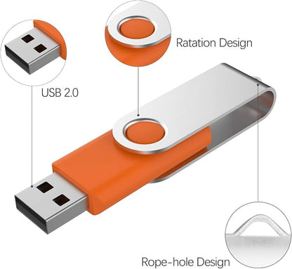 KOOTION 10 Pack 4 GB USB Flash Drive 4gb Flash Drives Keychain Thumb Drive