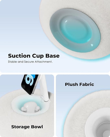 Viozon Phone Holder for Bed, Magnetic Pillow Stand, Compatible