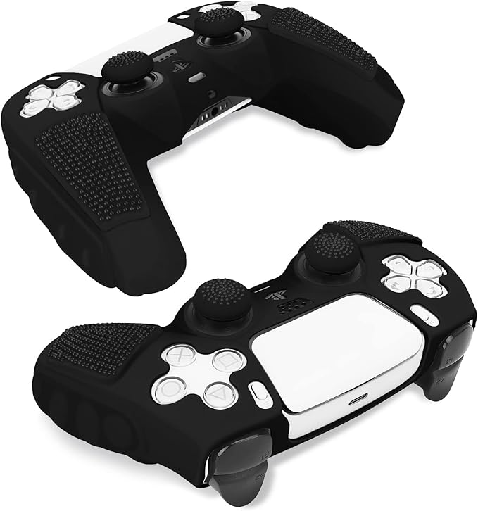 SIKEMAY Anti-Slip PS5 Controller Skin, Soft Thicken Non-Slip Studded Silicone