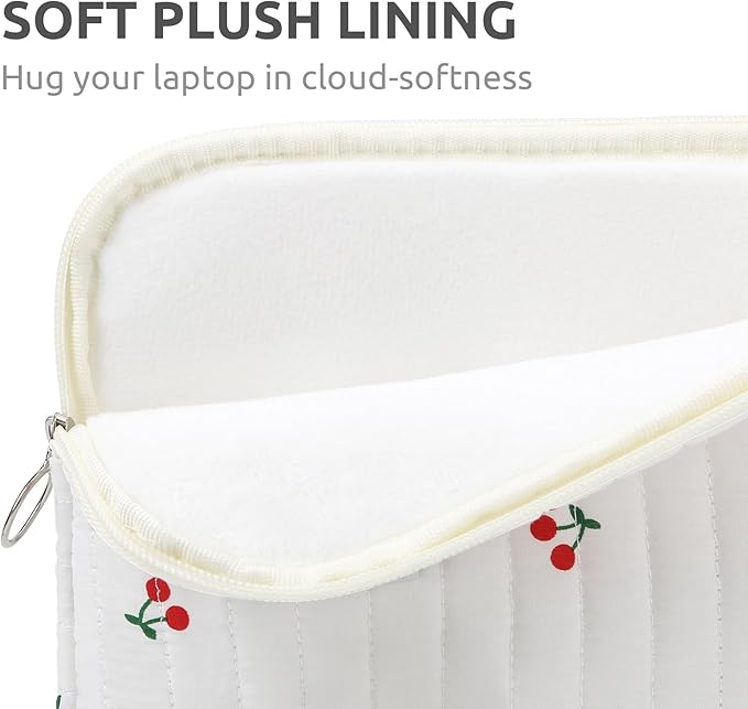 Puffy Laptop Sleeve 13-15.6 Inch Cute Quilted Laptop Protective Case Padded