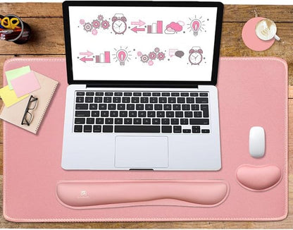 4-in-1 Large Gaming Mouse Pad, Keyboard Wrist Rest Pad & Wrist Support Mousepad