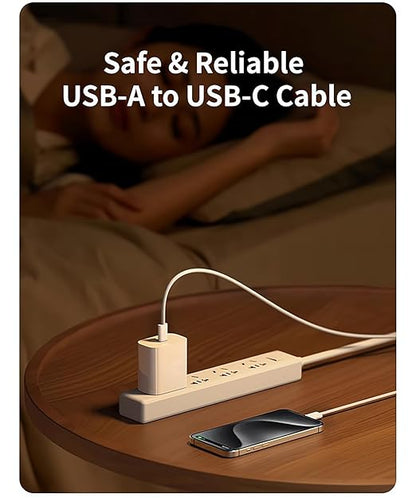 Woven CarPlay USB C Cable for Apple iPhone 16 Pro Max Charger USB A to USB-C