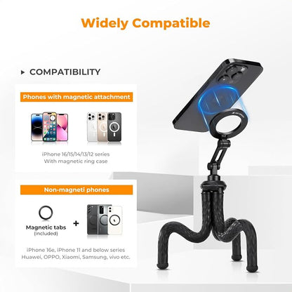 K&F Concept Flexible Tripod, Magnetic Flexible Phone Stand