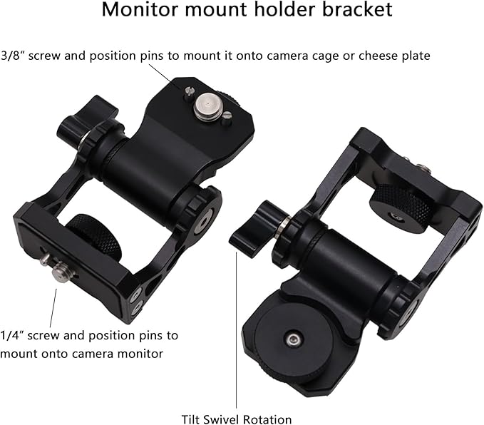 Monitor Mount Holder Bracket, 360 Tilt Swivel Rotation