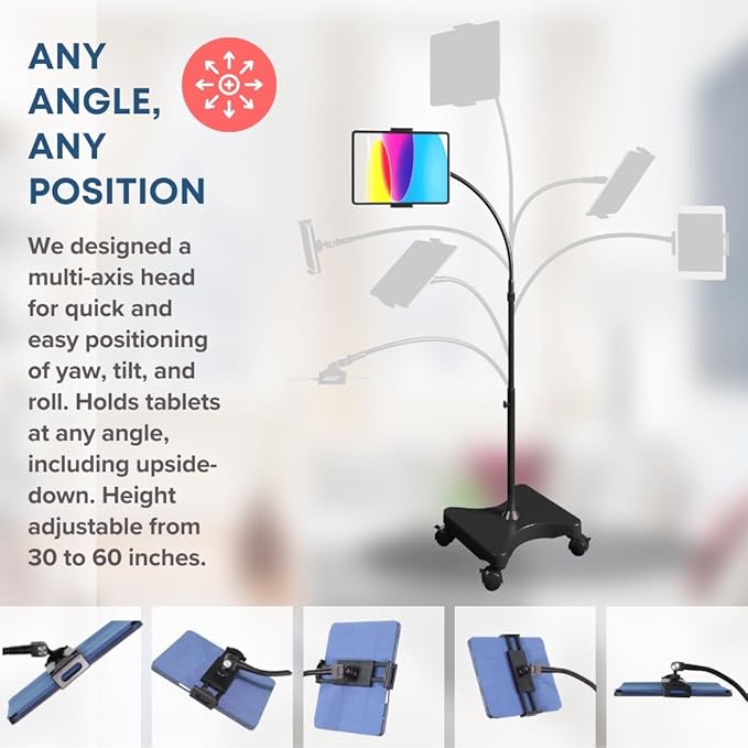 LEVO Adjustable Height Floor Stand on Wheels