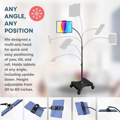 LEVO Adjustable Height Floor Stand on Wheels