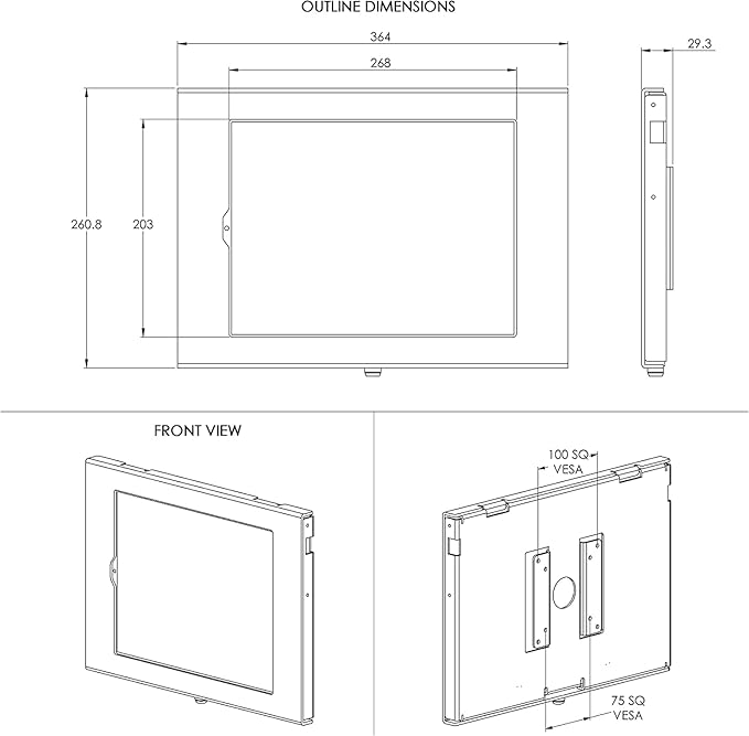 TABcare Locking Security Metal Case