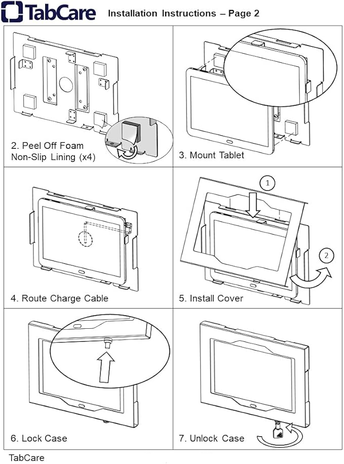 TABcare Locking Anti-Theft Metal Case