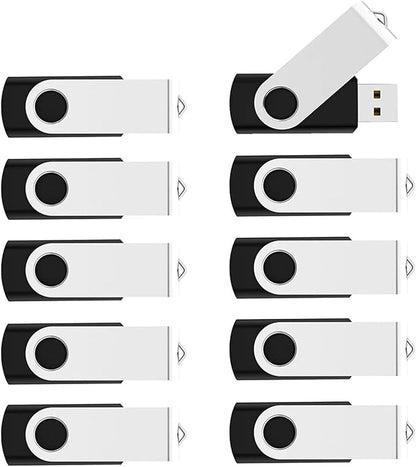 KOOTION 50pcs 4 GB USB Flash Drive 4GB Flash Drives 50 Pack Thumb DriveSwivel