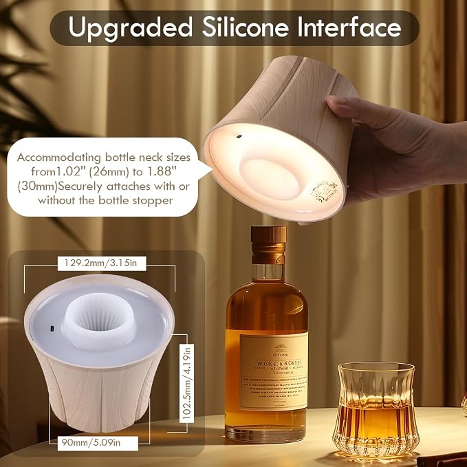 WILIT Wireless Bottle Lamp Shades
