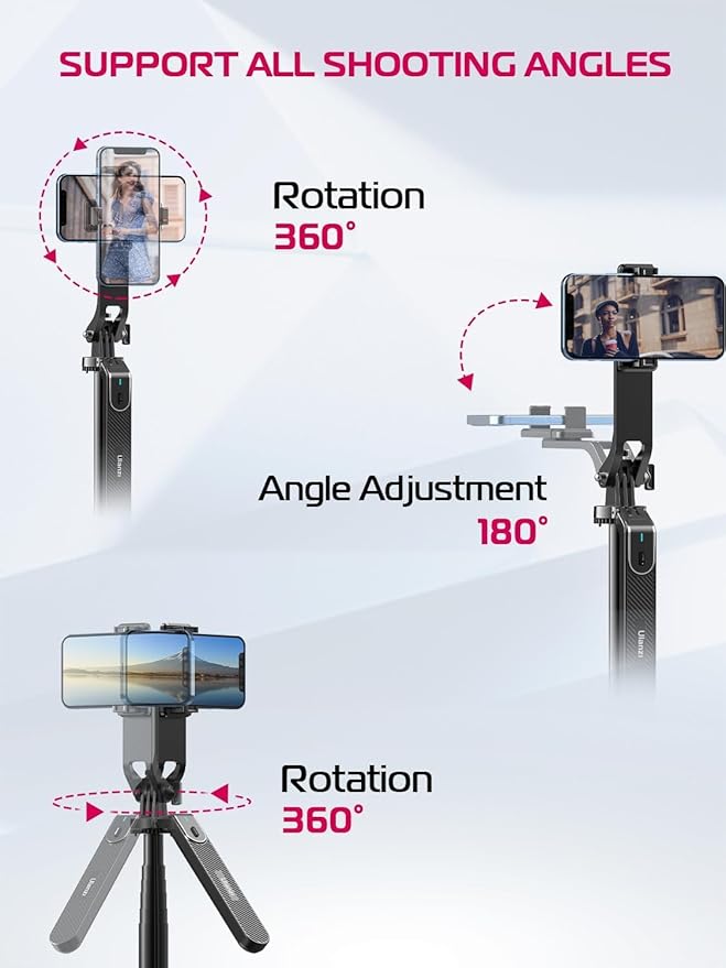 ULANZI MA09 Extendable Selfie Stick Tripod Stand