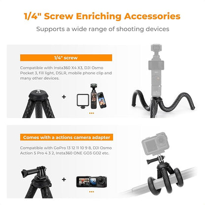K&F Concept Flexible Tripod, Magnetic Flexible Phone Stand