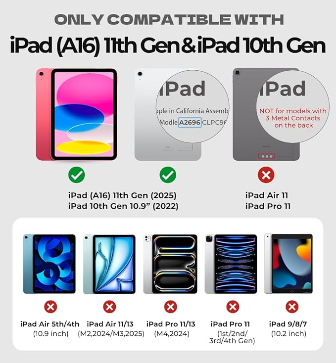 Dexnor for iPad 11th/10th Generation Case