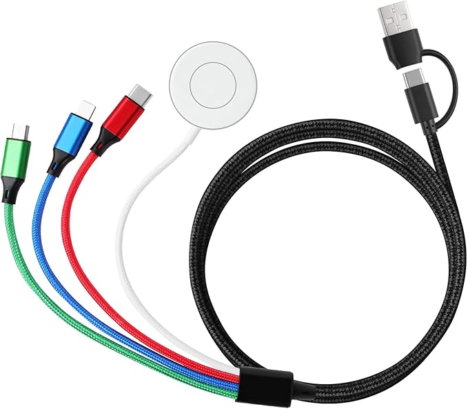Charger Compatible for Apple Watch, 4 in 2 Multi Charging Cable for Multiple