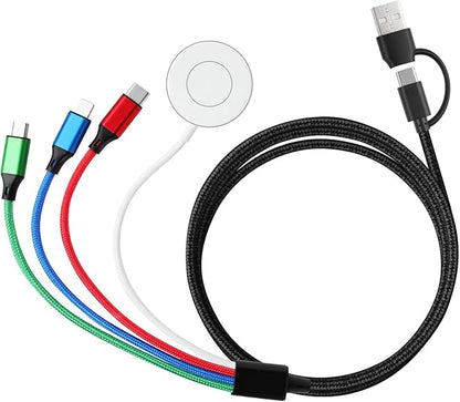 Charger Compatible for Apple Watch, 4 in 2 Multi Charging Cable for Multiple