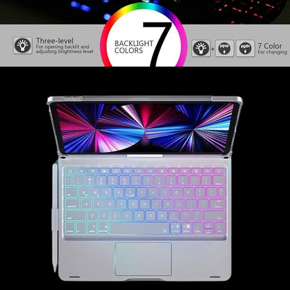 Keyboard Case for iPad 10.2 9th/8th/7th Gen, Rotating Case for iPad9/iPad8/iPad7